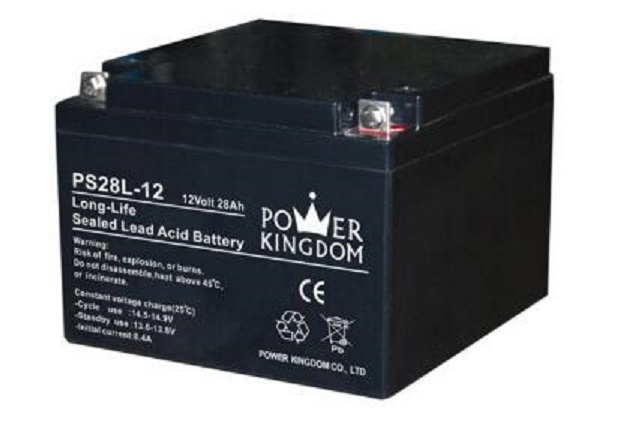 POERKINGDOM三力蓄电池PS28L-12 12V28AH UPS主机警报 防卫音响