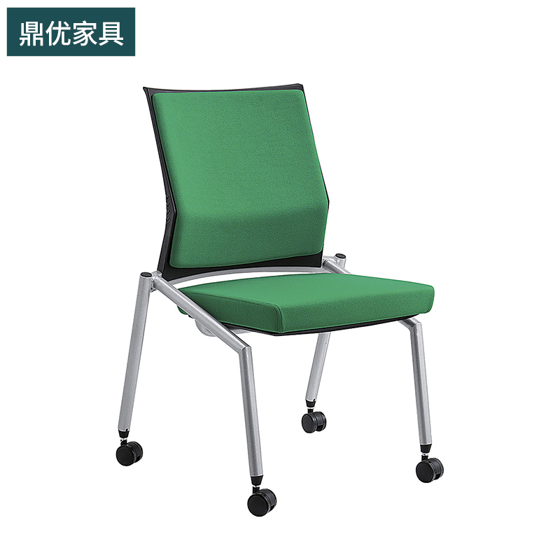 带折叠写字板培训椅 带活动轮培训椅 学生会议培训椅子生产厂