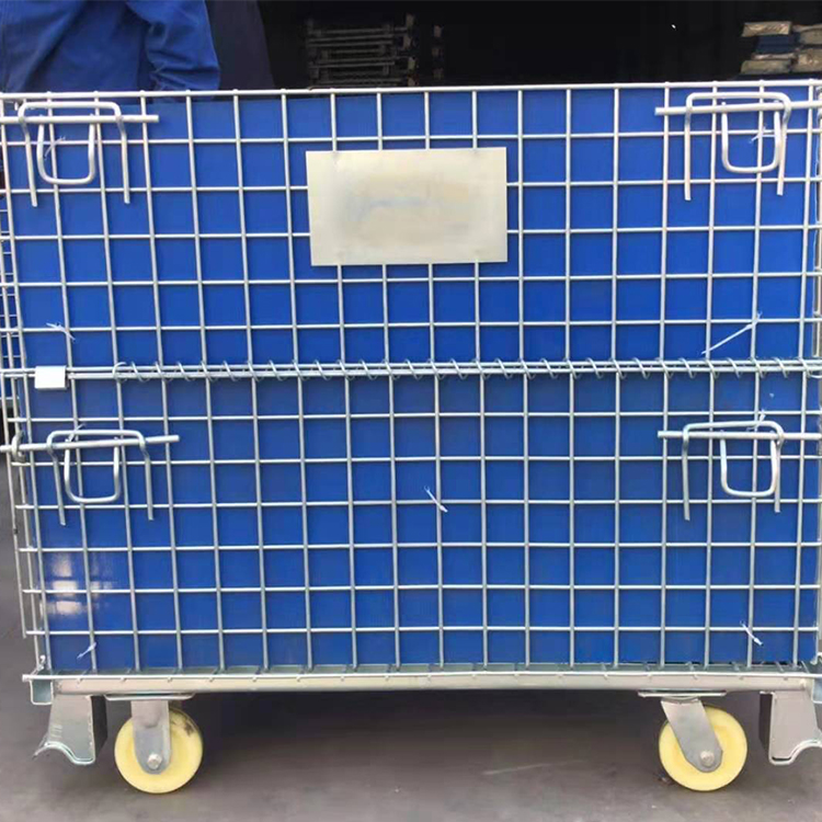 仓储笼 折叠储物笼 铁框折叠仓储笼 周转箱上海厂家