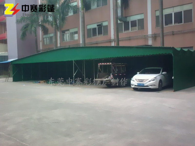 湖北鄂州电动推拉雨棚烧烤大排档推拉雨蓬电动推拉棚测量安装定做 推拉篷