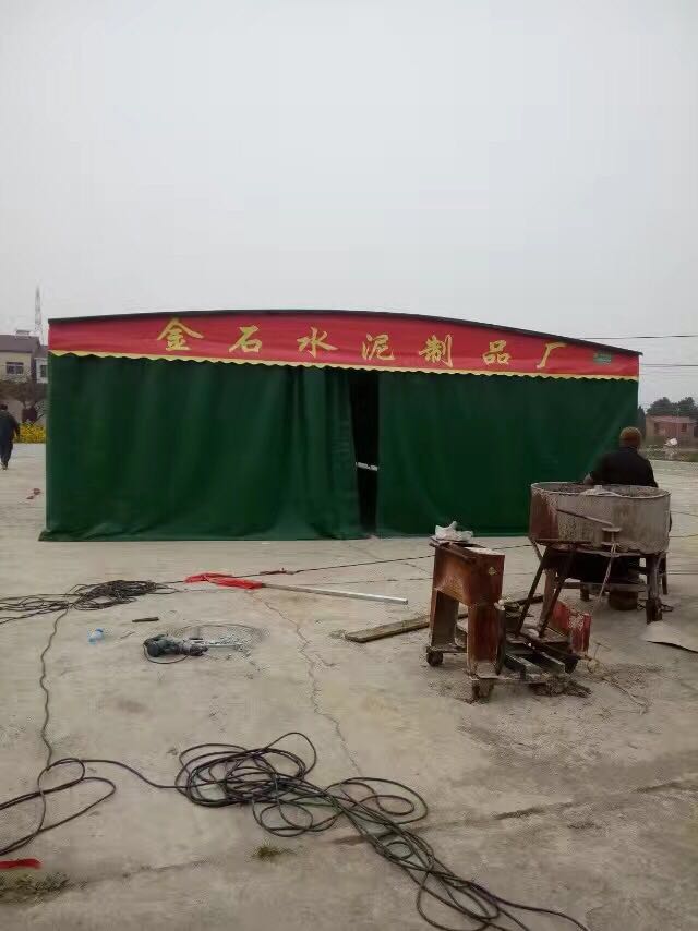 海南琼海电动推拉雨棚烧烤大排档推拉雨蓬电动推拉棚测量安装定做 推拉篷