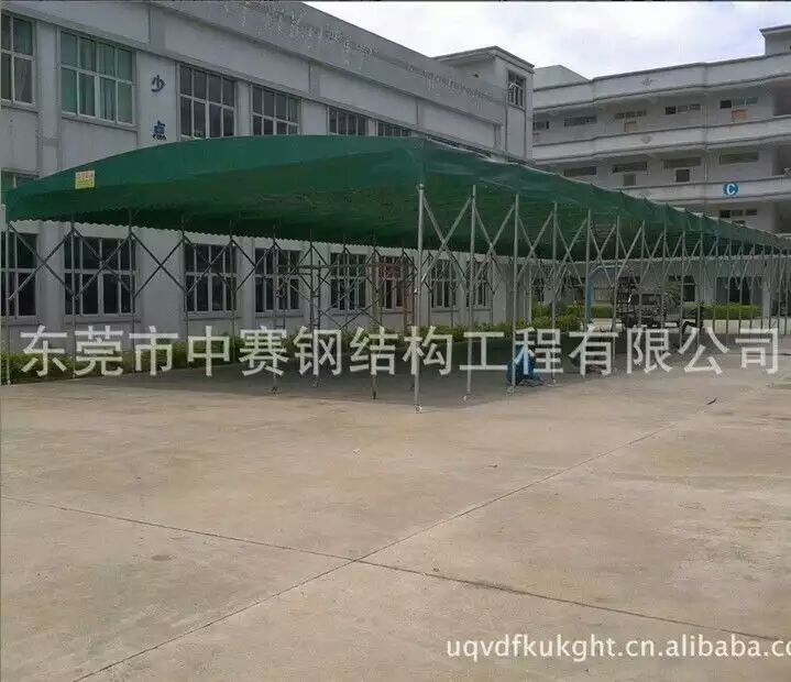 龙口地区定做各类推拉棚车位夜宵排挡地摊工地仓库物流活动帐篷均可使用