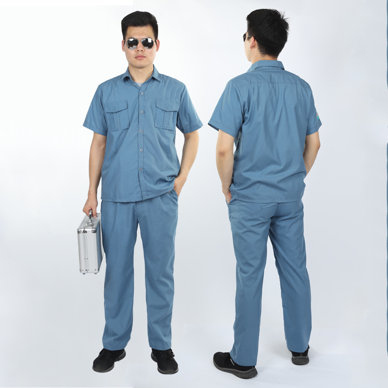 厂家直供汽修维修技术工程服 透气耐脏劳保服新款车间劳保工作服