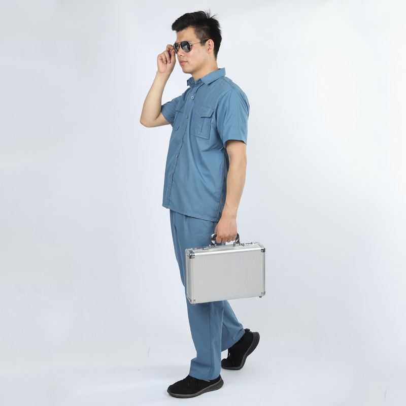 常州夏季工作服定制 短袖工作服套装 汽修车间劳保服上衣定制