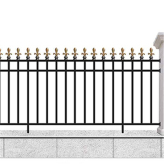 淄博铝艺栏杆厂家  小区围墙铝艺栏杆  维护方便