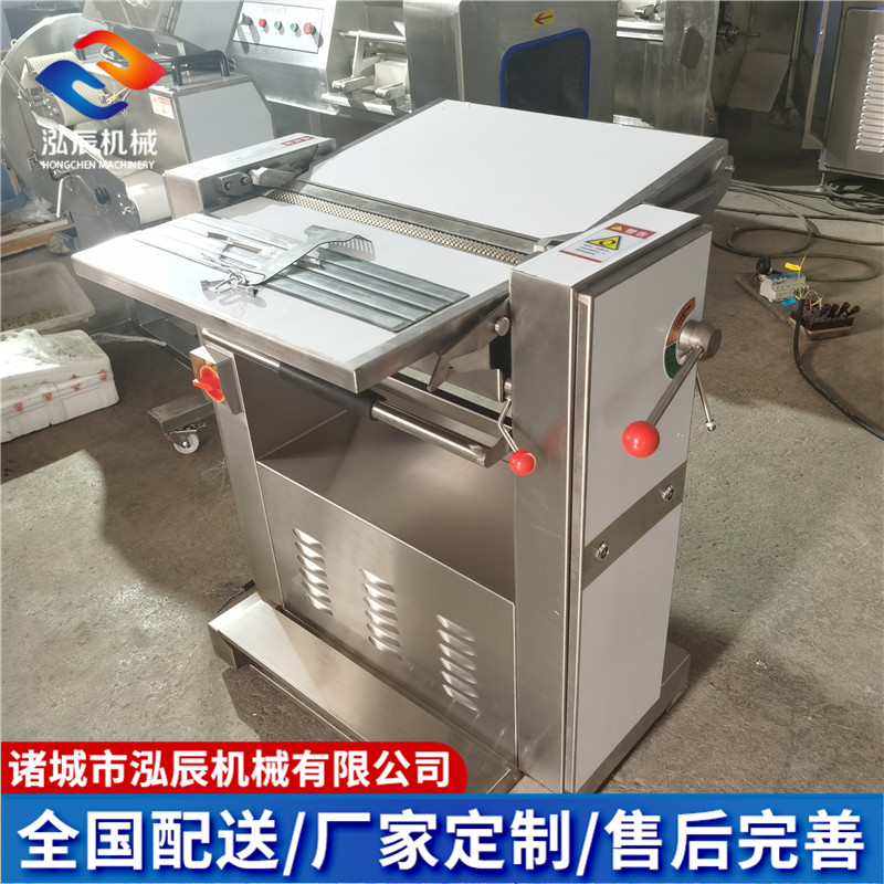 不锈钢猪五花肉去皮机 鲜猪肉扒皮机 半自动牛羊肉去皮机 泓辰现货