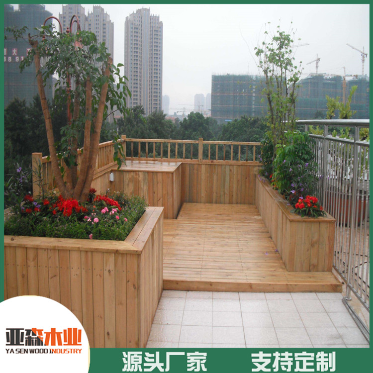  防腐木花箱生产厂家 郑州防腐木花箱 品质保障 欢迎购买