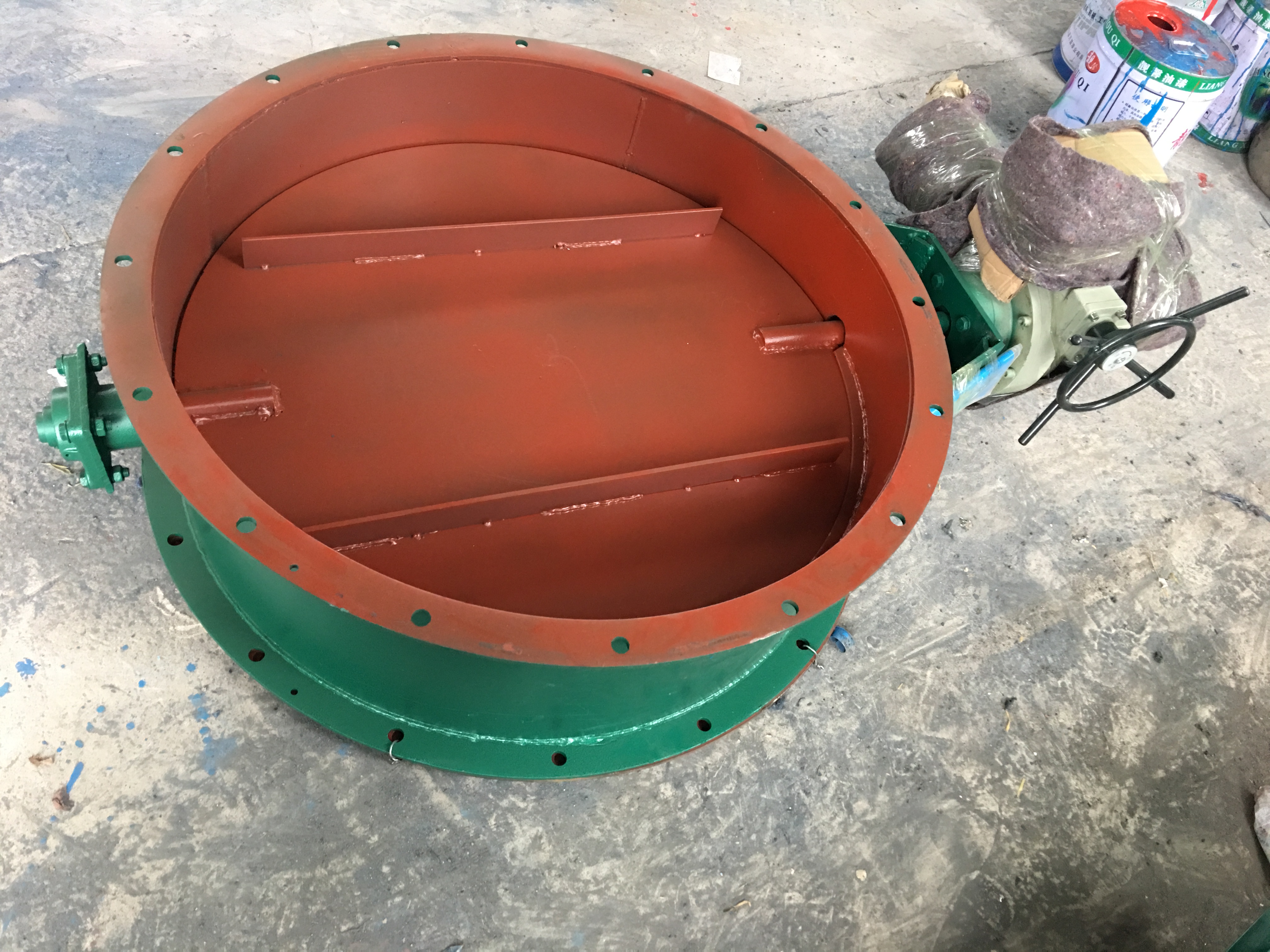 乔达环保常年承接大型电动蝶阀 智能手电一体化通风蝶阀的制作 操作液晶显示