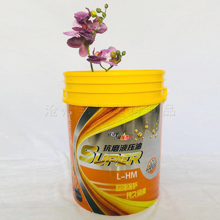 广口带盖塑料桶 工业涂料油漆密封包装桶 加厚白色塑胶水桶