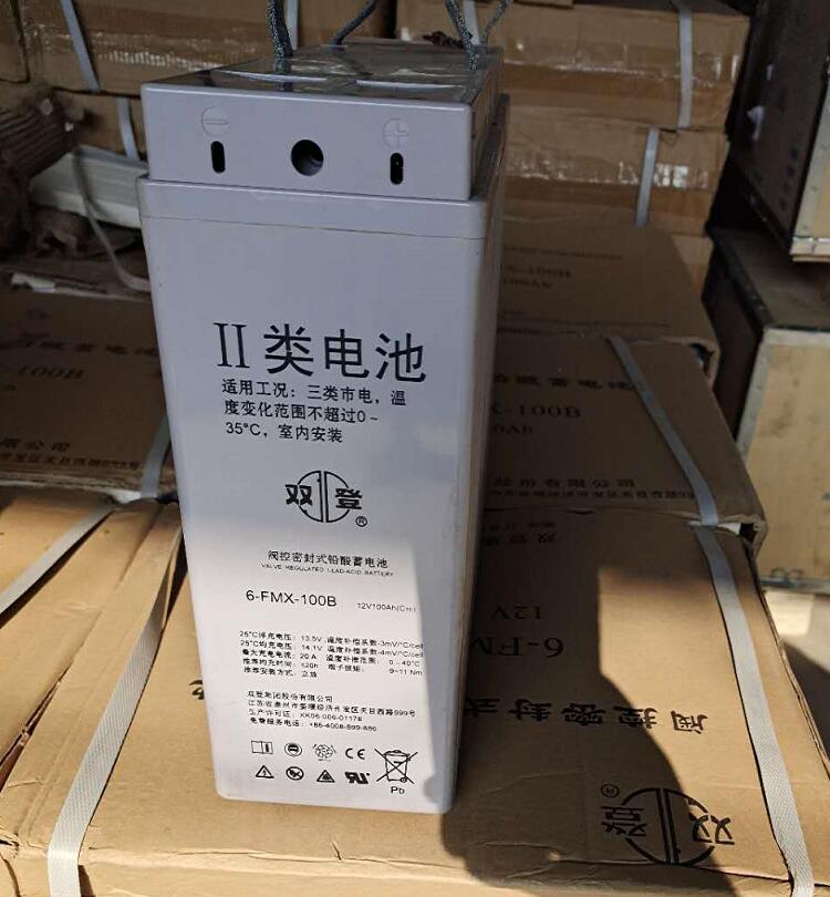双登蓄电池6-FMX-100B 12V100Ah狭长型 基站 通讯 UPS专用电源