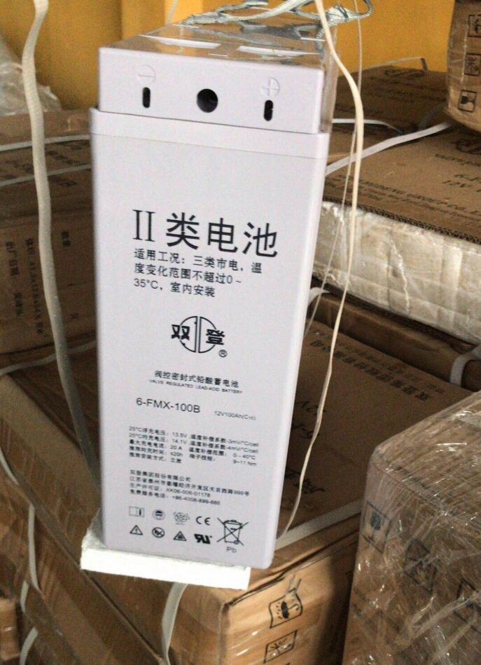 双登蓄电池6-FMX-100B 12V100Ah狭长型 通讯基站 太阳能专用