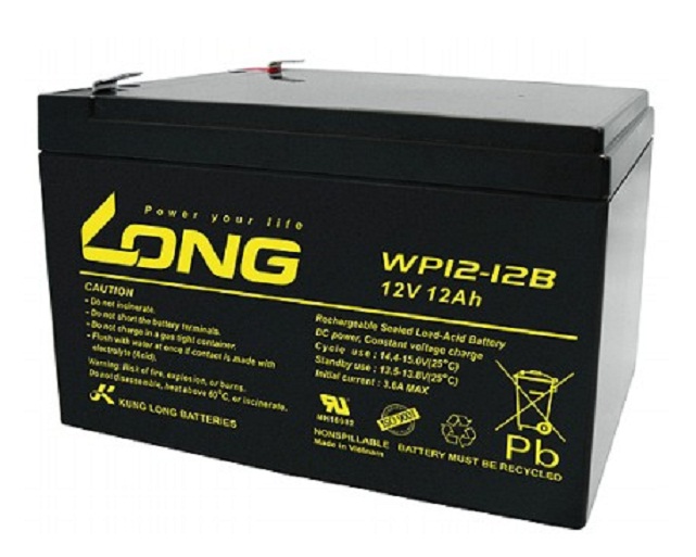 LONG广隆蓄电池WP12-12B 12V12Ah铅酸 卷帘门通用