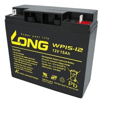 LONG广隆蓄电池WP15-12 12V15Ah应急UPS电源免维护