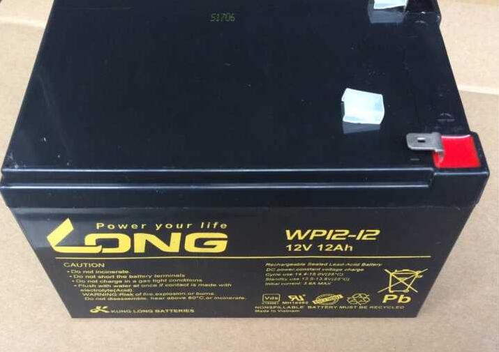 LONG广隆蓄电池WP12-12 12V12Ah铅酸 卷帘门通用