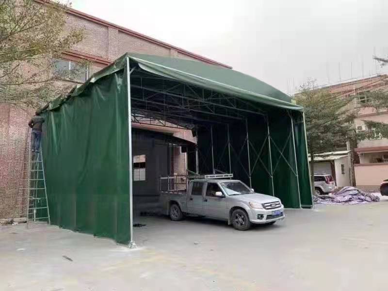 鹤岗市地区定做各类推拉棚车位夜宵排挡地摊工地仓库物流均可使用