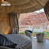 网红创意 6米户外野奢星空景观酒店 沙漠野营球形帐篷hotel tent