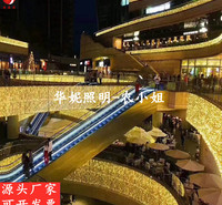 商场天幕彩灯 户外树上藤球装饰灯 LED灯杆造型灯