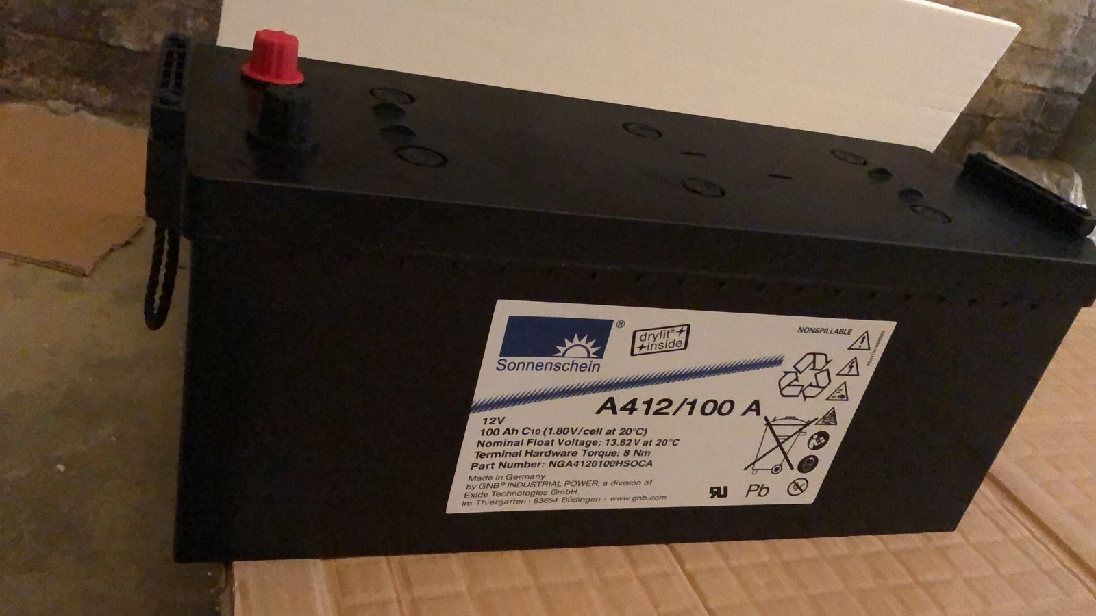 UPS蓄电池SonnenscheinA412/120A蓄电池浙江蓄电池