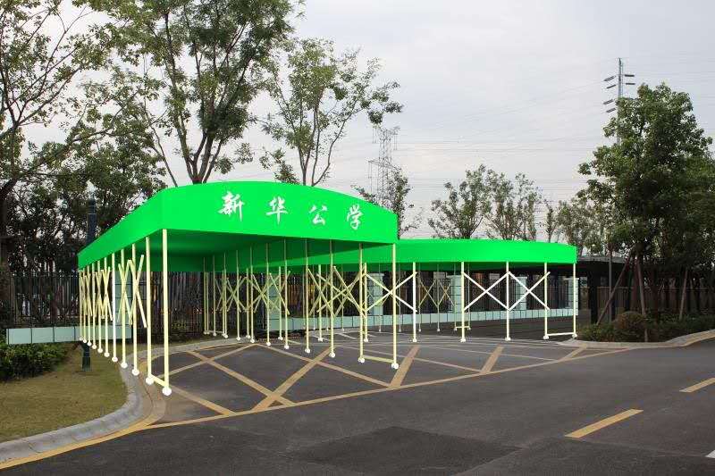 温岭大型移动推拉雨棚伸缩式折叠活动排挡仓库帐篷烧烤棚子伞棚遮阳蓬