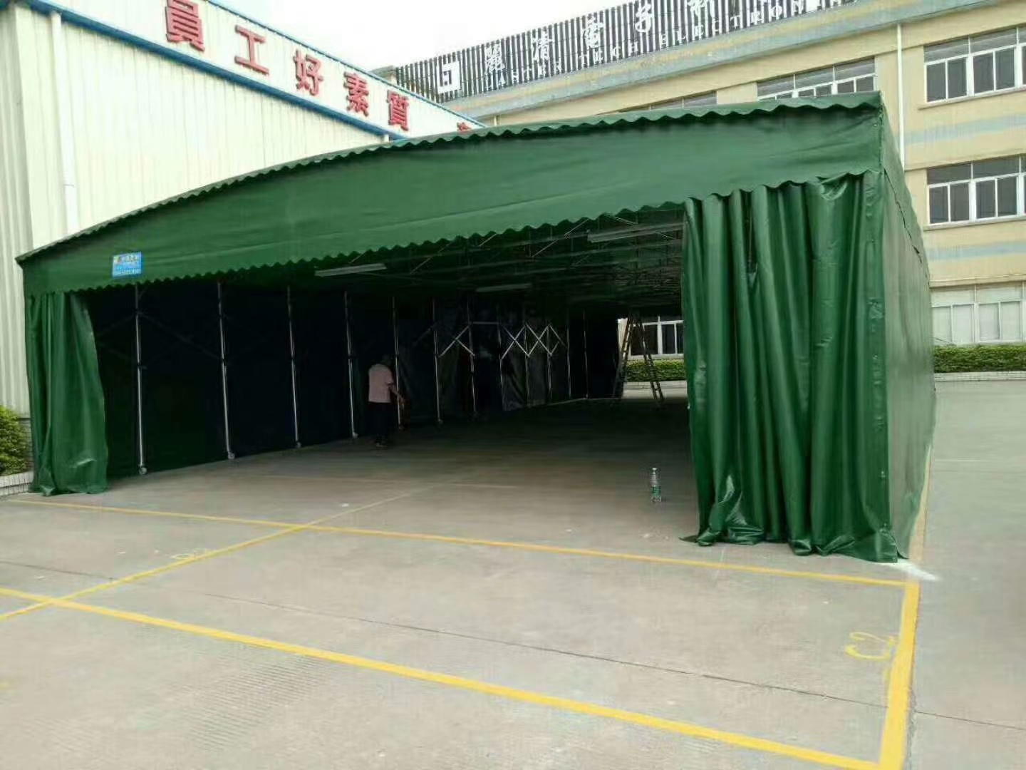 保山定做各类推拉雨棚车位篷排挡蓬遮阳棚大型仓库物流活动舞台棚