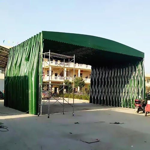 涉县推拉蓬雨棚活动帐篷户外大型移动伸缩遮阳棚大排档棚夜宵篷停车棚