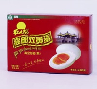 江苏厂家高邮咸鸭蛋 红太阳 高邮双黄蛋/礼盒/4枚/240g 好吃不贵