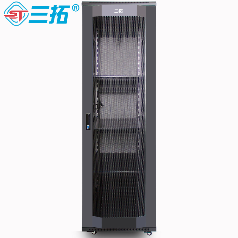 三拓网络服务器机柜2米高19英寸标准T1.6042