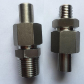 不锈钢对焊式压力表接头 M20x1.5焊接式内丝直通  变送器接头