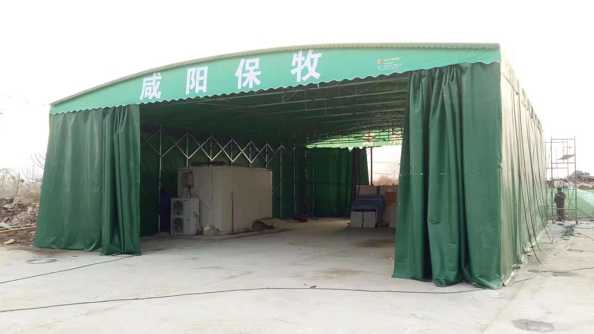 山东省曲阜推拉雨棚活动帐篷户外大型移动伸缩遮阳棚摆摊棚收缩折叠蓬停车棚