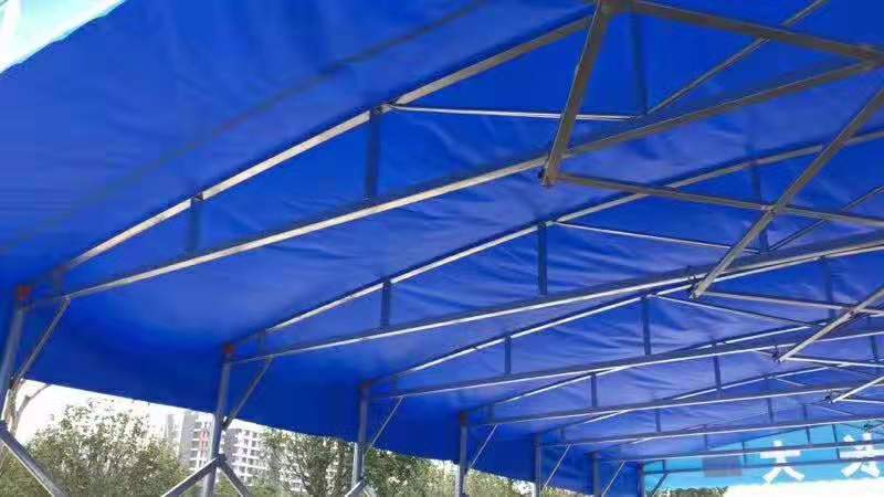 河南偃师推拉雨棚活动帐篷户外大型移动伸缩遮阳棚摆摊棚收缩折叠蓬停车棚