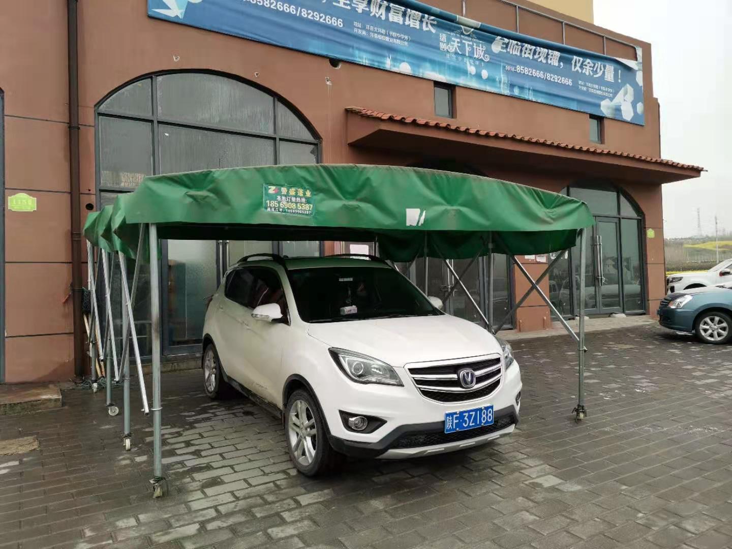广州户外移动推拉雨棚遮阳棚折叠伸缩大型仓库雨蓬车棚活动大排档喷漆房帐篷