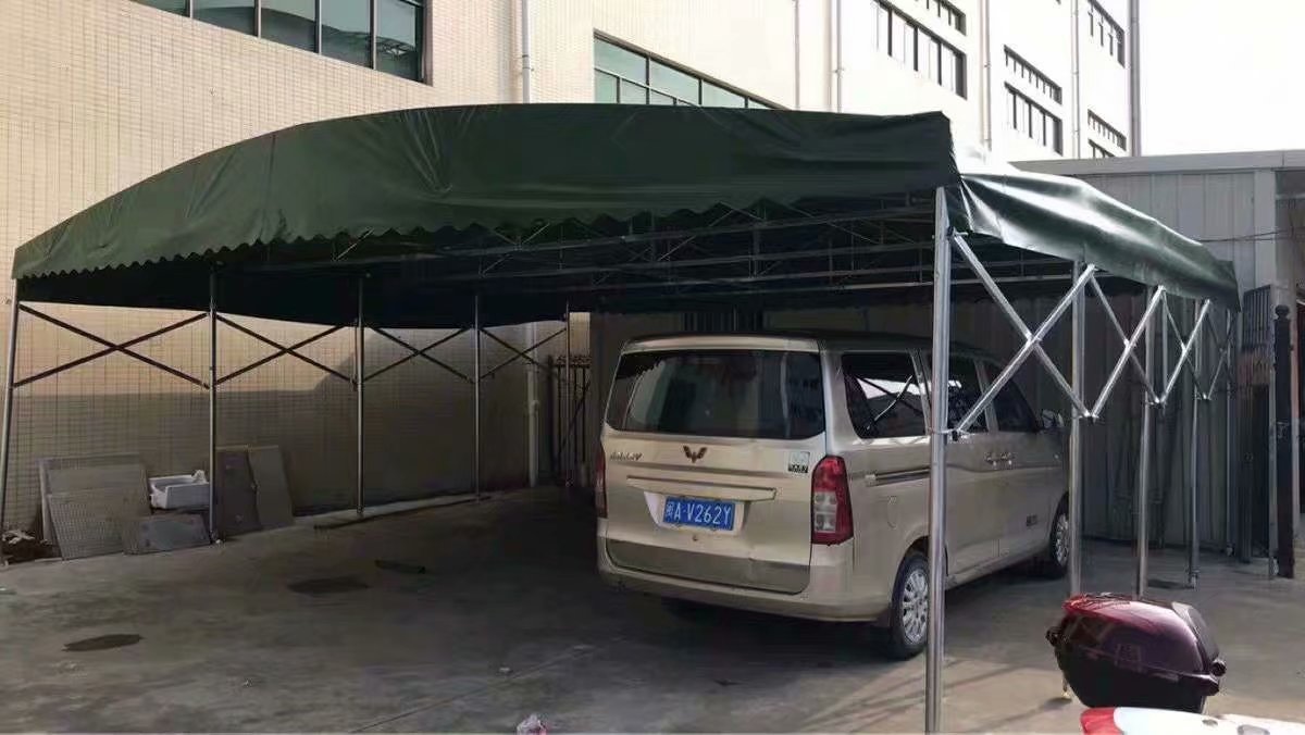 博兴定做各类推拉雨棚车位篷排挡蓬遮阳棚大型仓库物流活动舞台棚