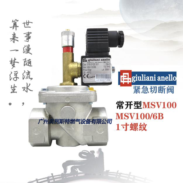 MSV100 MSV100/6B手动复位电磁阀