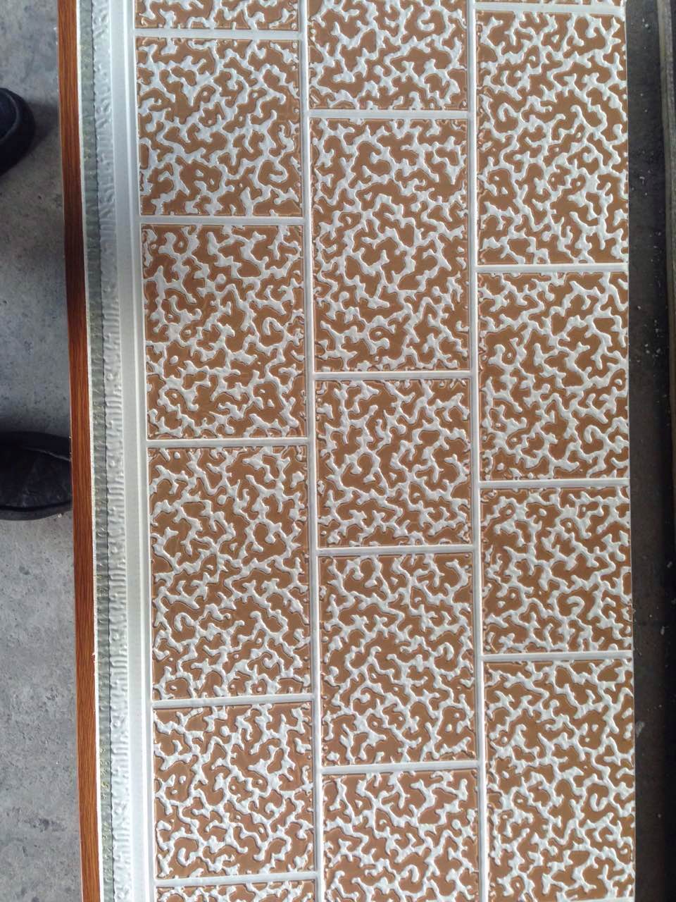 外墙金属挂板 pu仿石材装饰板 金属压花板