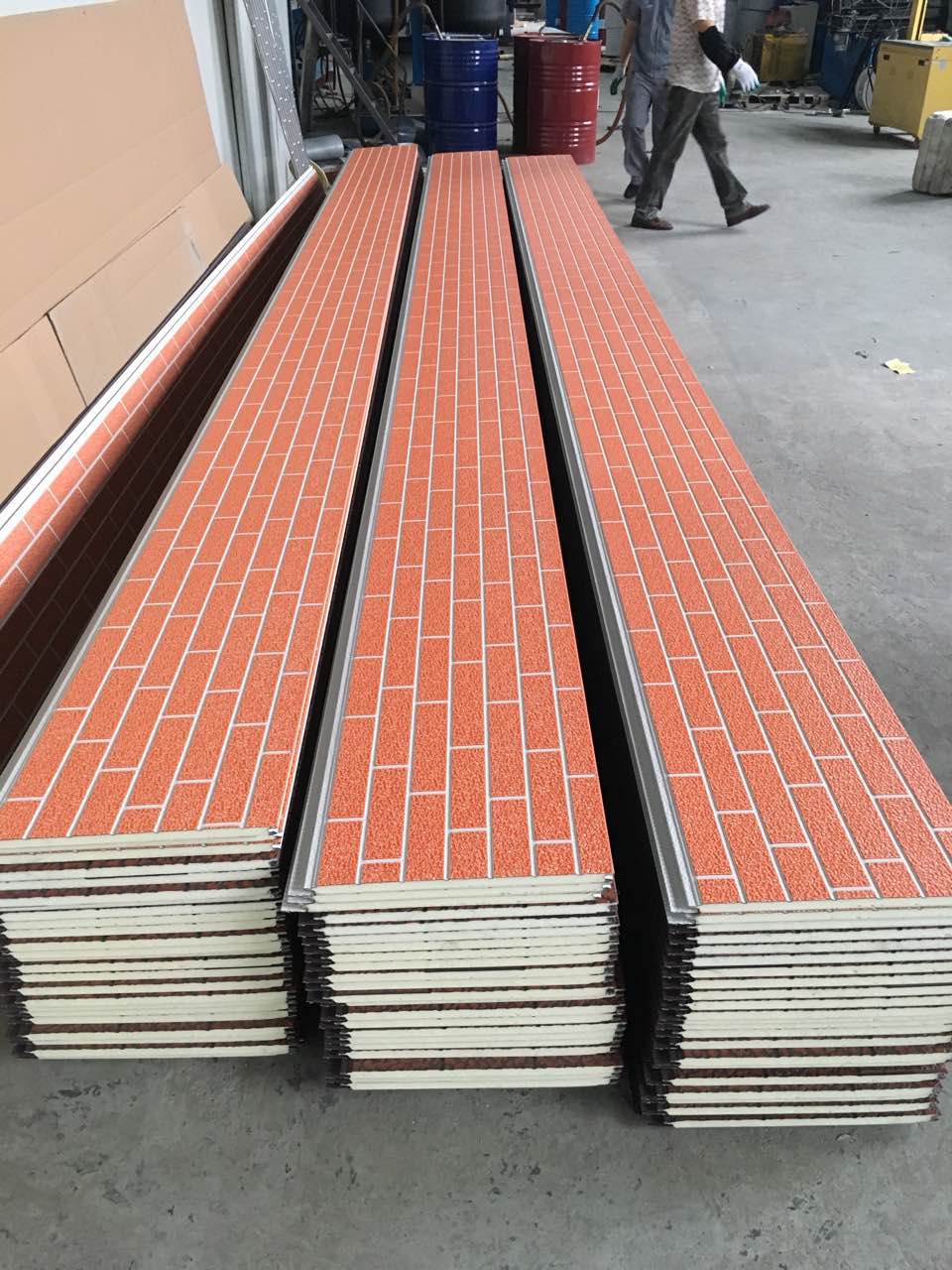 pu仿石材装饰板 外墙金属挂板 集装箱外墙保温板材料