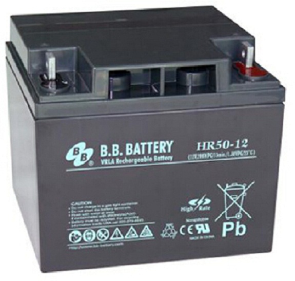 美美BB蓄电池HR50-12 12V50AH通讯照明免维护UPS/EPS机房质保三年