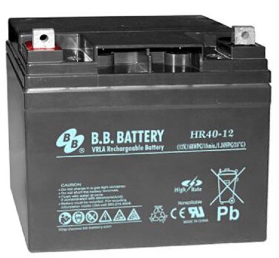 美美BB蓄电池HR40-12 12V40AH铅酸UPS消防主机/电梯应急后备电源
