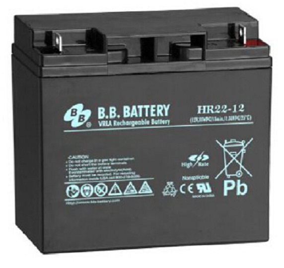 美美BB蓄电池HR22-12 12V22AH UPS电源消防门禁电池玩具车