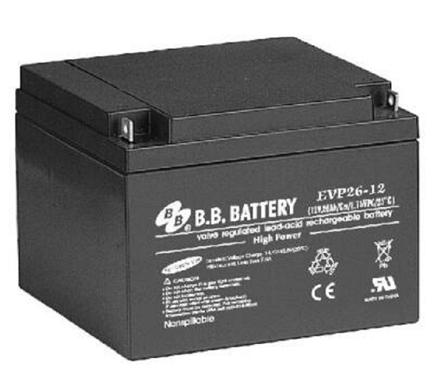 美美BB蓄电池EVP26-12 12V26AH医疗精密设备 UPS机柜内置电源