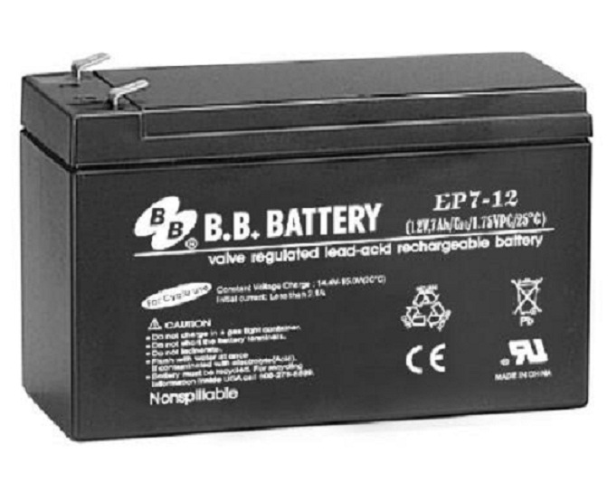 美美BB蓄电池EP7-12 12V7AH UPS电源 消防应急储能型