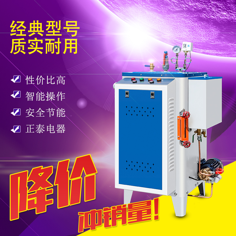 36kw双管八角商用全自动电加热蒸汽发生器服装熨烫煮豆浆馒头酿酒工程养护锅炉