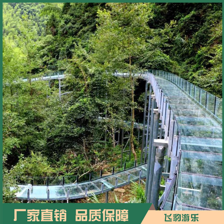 玻璃水滑道公司 玻璃滑道施工 飞豹游乐 售后完善