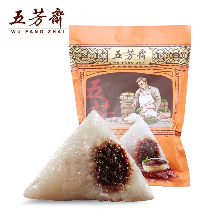 五芳斋豆沙粽 真空团购100克*6共600g  团购|中高端 粽子厂家直销