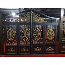 青岛铁艺大门  铁艺门  庭院铁艺大门报价