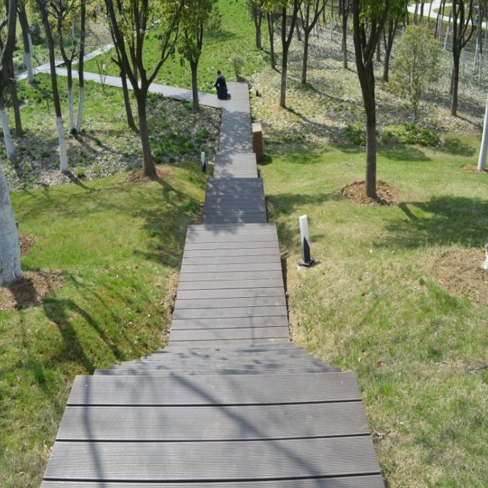 景华 西安塑木 塑木批发  地板料木材加工厂现加工 塑木板材 塑木庭院楼梯
