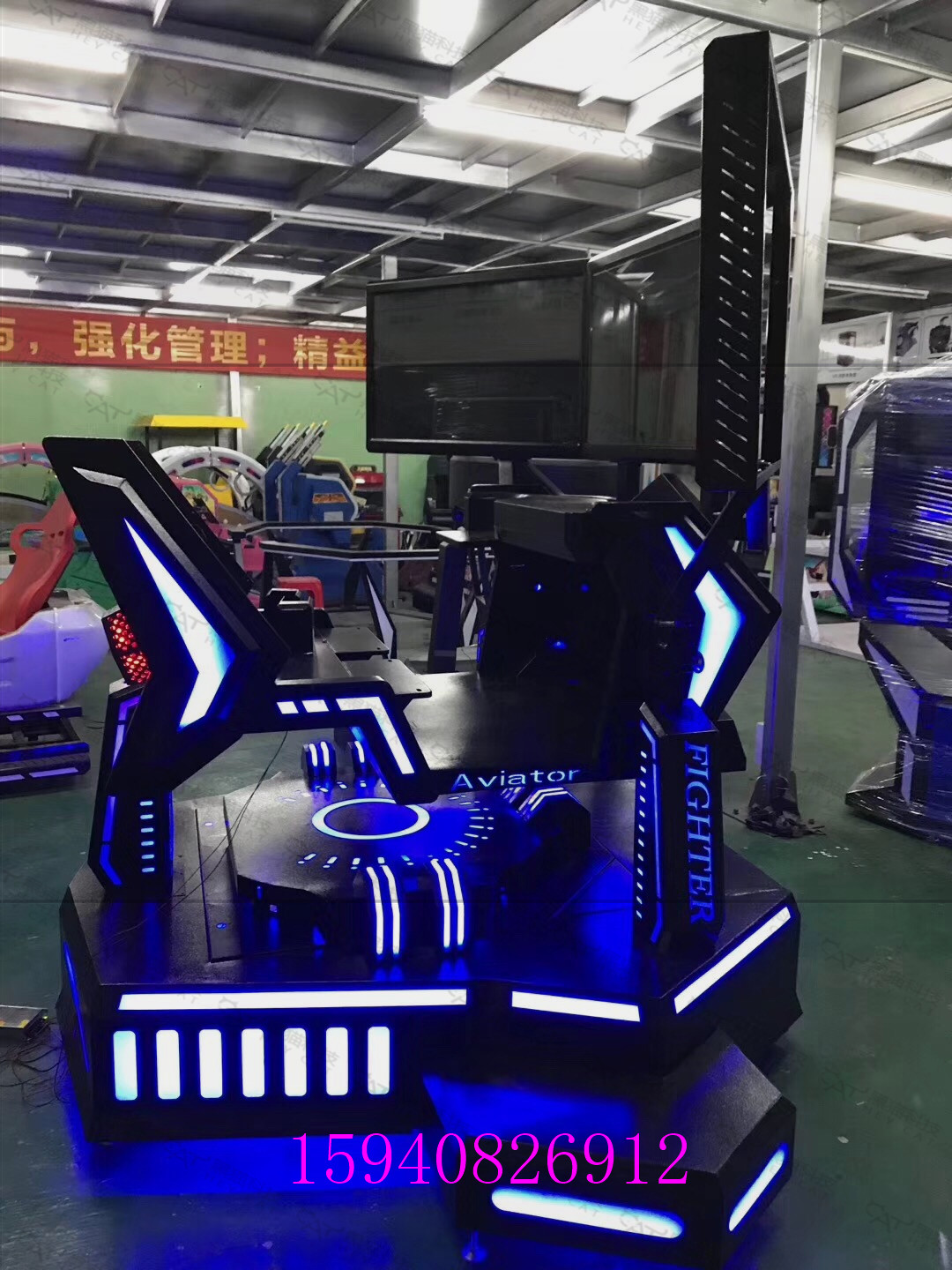 9dvr体验馆虚拟现实设备六轴三屏赛车模拟驾驶舱电玩城成人游艺机
