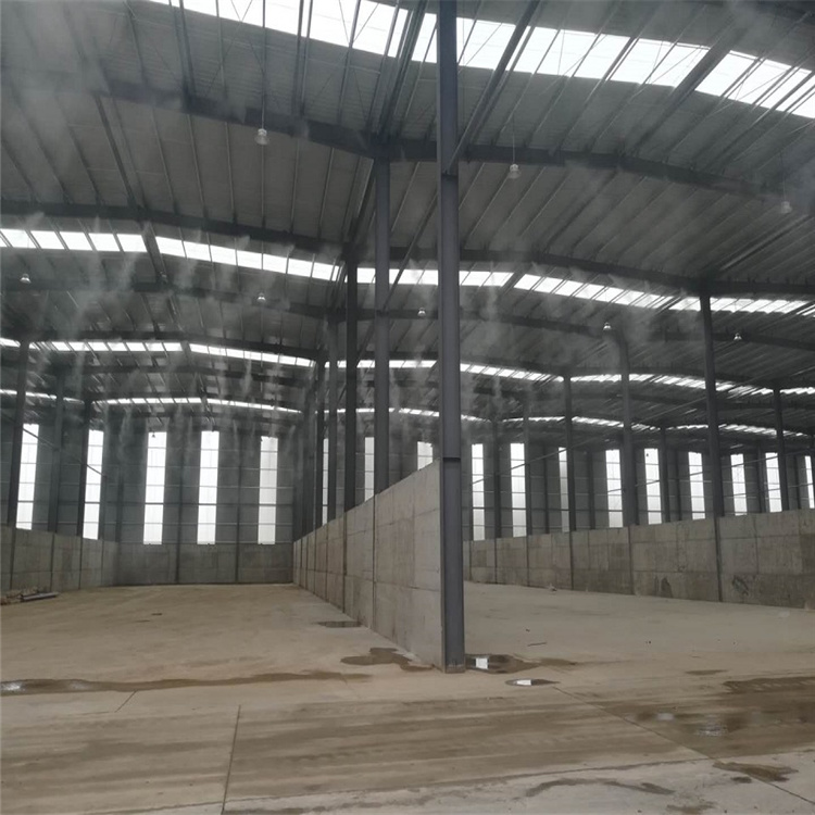 水泥厂用喷雾降尘系统  料场喷雾系统供应商  雾化喷嘴雾细，容易被空气吸收