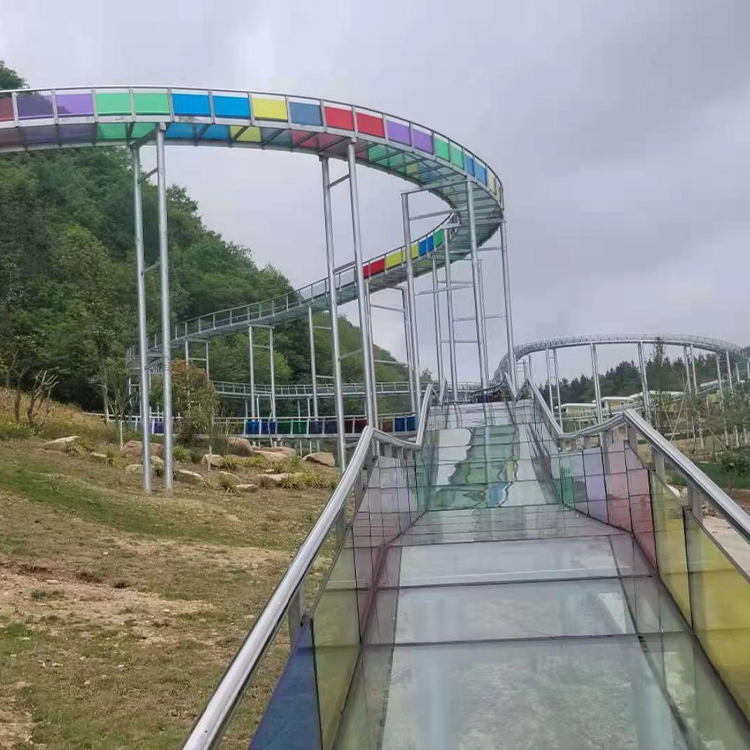 玻璃悬索桥 美亚玻璃悬索桥建造 风景观赏用