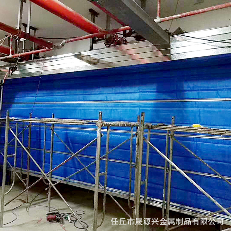 可定制无机布防火卷帘门 消防门电动卷帘门 材质优良现货可定制 无机布双轨双帘防火卷帘 