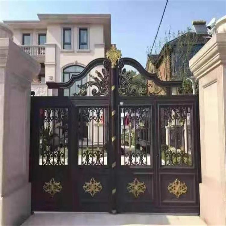 烟台庭院铝艺门   乡村铝艺门  欧式大门安装
